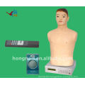 Digital remote computer simulated human chest cardiopulmonary auscultation,CPR manikin